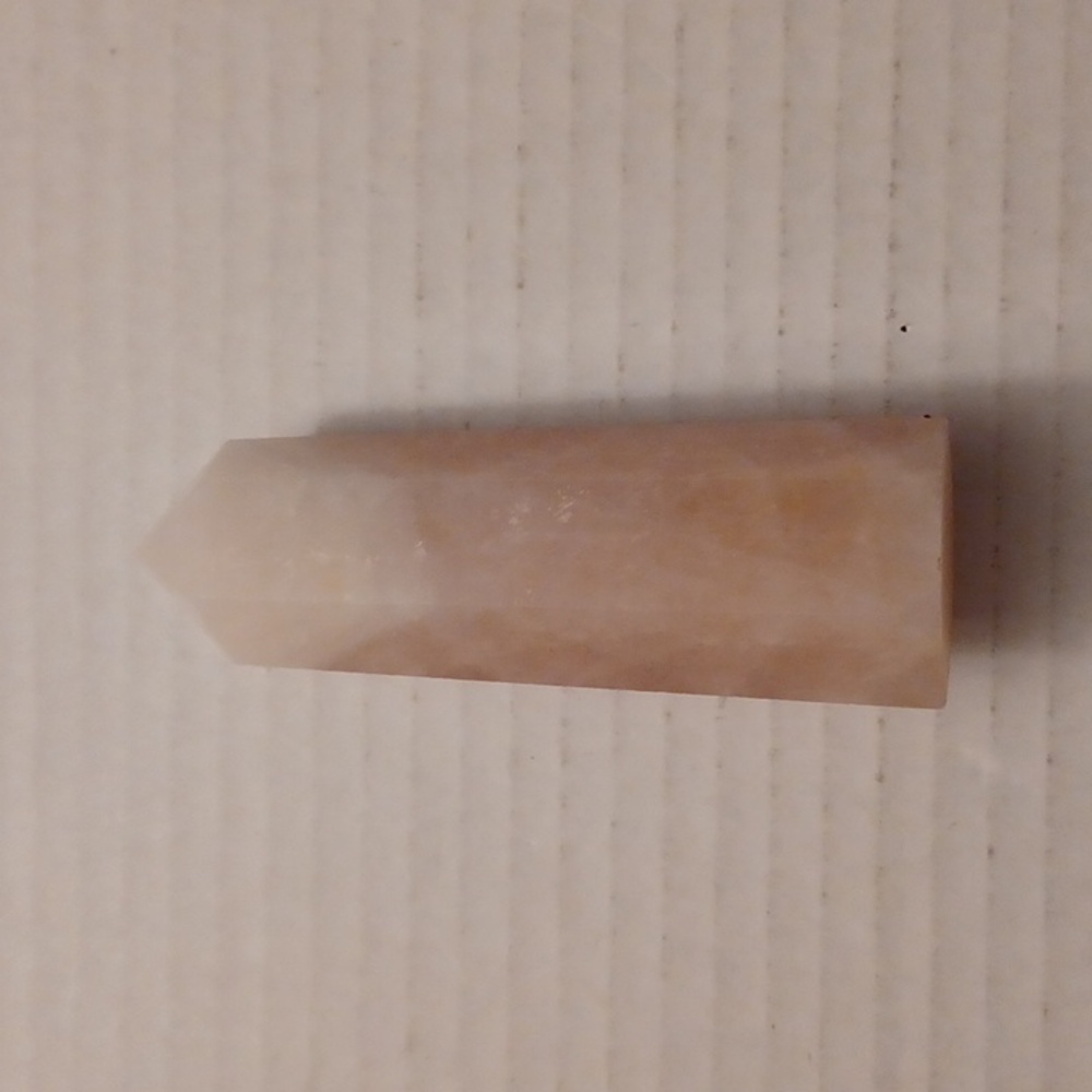 Light Pink Tower Crystal With White Hues - Gemstone